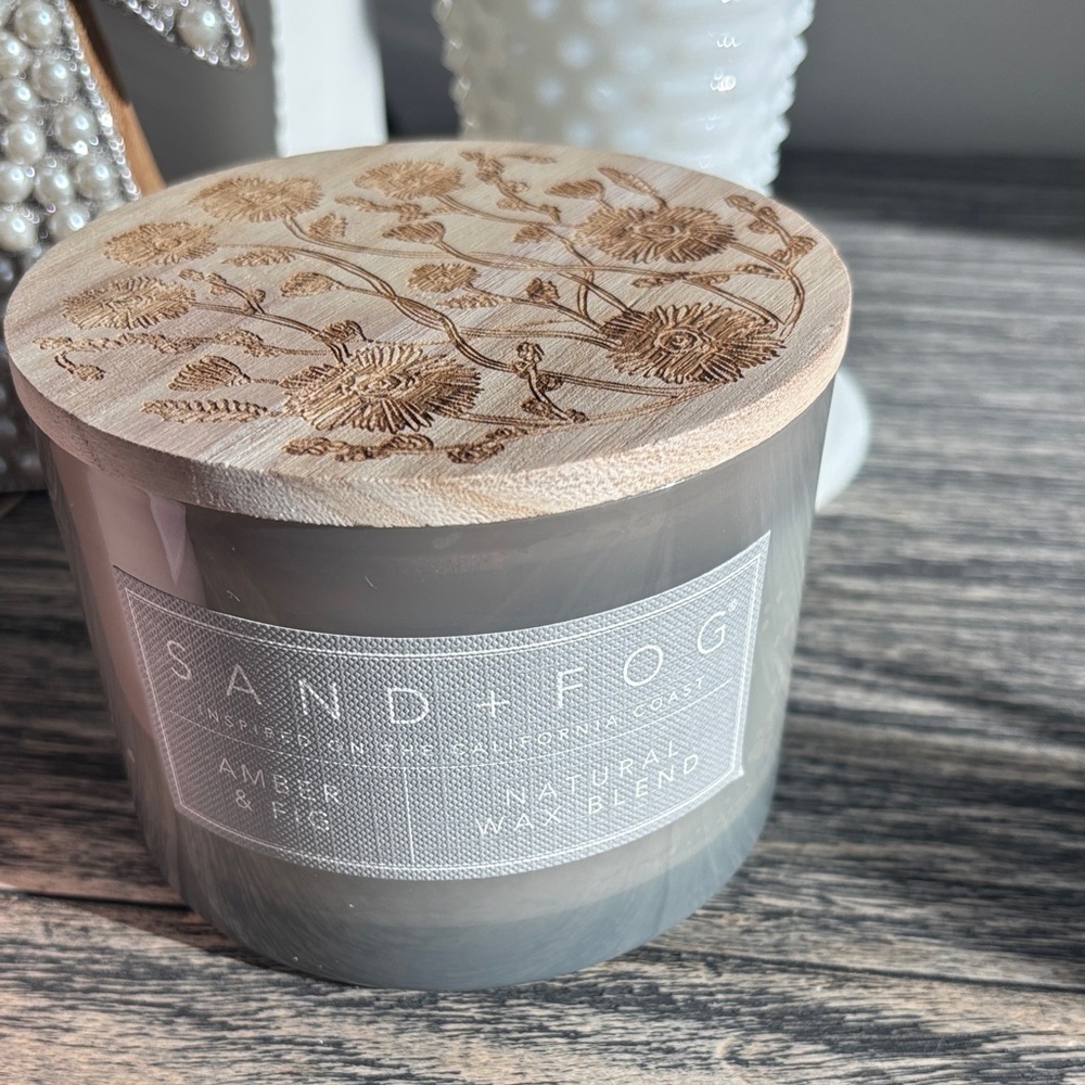 Amber & Fig Gray Candle
